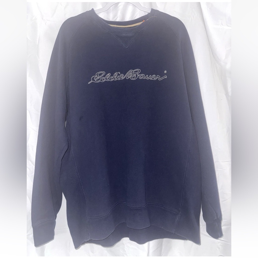 Eddie Bauer men’s blue crew sweater XL